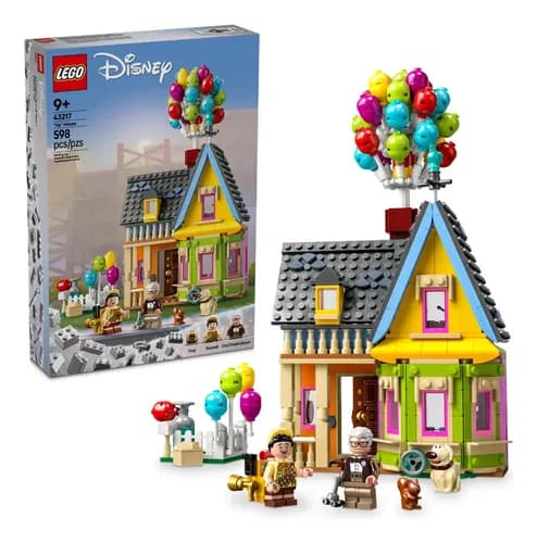 LEGO® | Disney y Pixar: Casa de “Up” 43217; incluye 2 minifiguras LEGO, una figura de un perro, una mochila de explorador y un diario de aventuras; juguete; 9+