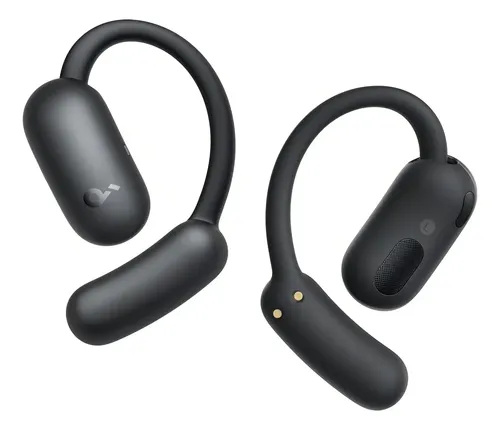 Audífonos Abiertos Soundcore AeroFit 2, Ajuste Cómodo, Bajos Potentes, Inalámbrico, Alta Resolución, 42 Horas de Reproducción, Bluetooth 5.4, Carga Inalámbrica, IP55, Color Negro