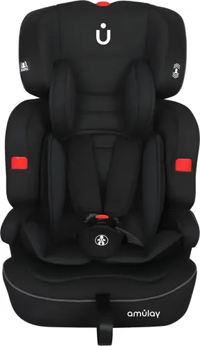 Autoasiento Booster Bebe Para Carro Amulay - Silla Seguridad Color Negro 9 a 36 Kg