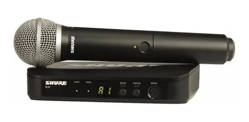 Micrófono Shure BLX BLX24/PG58 dinámico cardioide negro