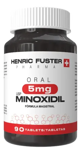 Minoxidil Hombre 5mg 90 Tabletas Para 3 Meses De Tratamiento