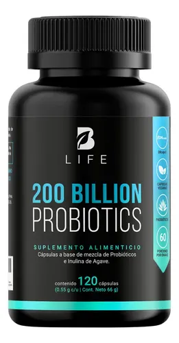 200 Billones De Probióticos 120 Cápsulas Con 11 Cepas B Life