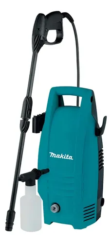 Hidrolavadora eléctrica Makita HW101 turquesa de 1.3kW con 100bar de presión máxima