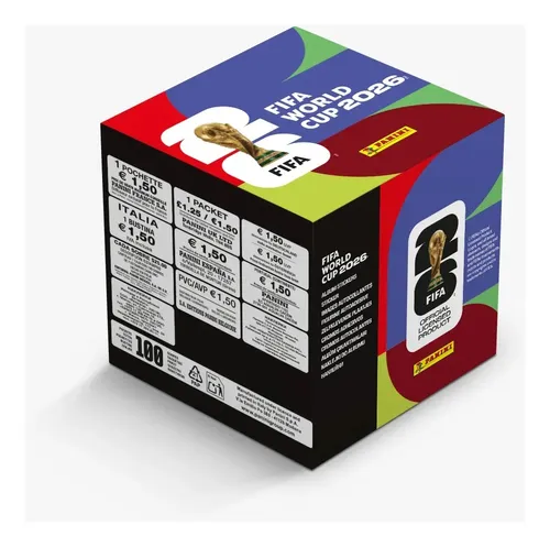 Fifa 2026 - Caja De 100 Sobres De Estampas Mundial PANINI