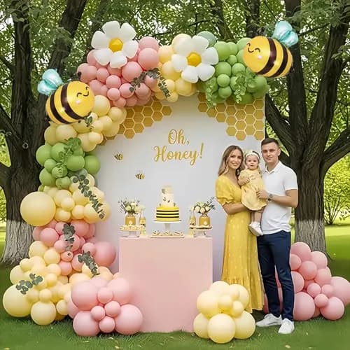 Kit De Globos Abeja Margarita Fiesta Cumpleaños Decoracion