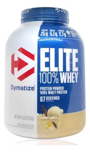 Elite 100% Whey Proteína 5 Lbs Vainilla Dymatize 2.3 kg