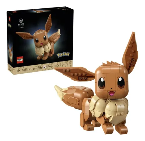 LEGO Pokémon Eevee 72151; Incluye modelo articulado armable de juguete para fanáticos de Pokémon; 18+