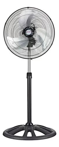 Ventilador De Pedestal Mytek 3392 De 18 Pulgadas Metalico Estructura Negro Aspas Plateado