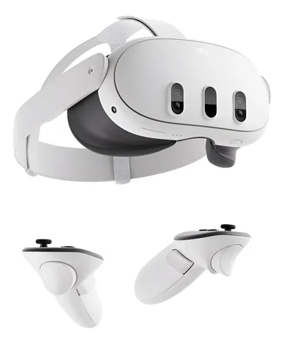 Meta Quest 3 512 GB | Visor VR — Resolución treinta por ciento más nítida — 2X potencia gráfica — Realidad virtual sin cables — Acceso a más de 40 juegos con una prueba de 3 meses de Meta Horizon+ inc