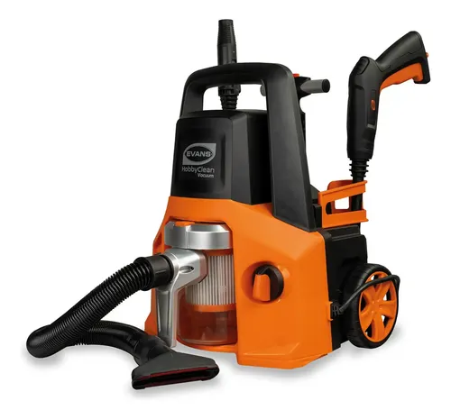 Hidrolavadora 4en1, Aspiradora, Sopladora Evans Hobby Clean Color Naranja Electrica