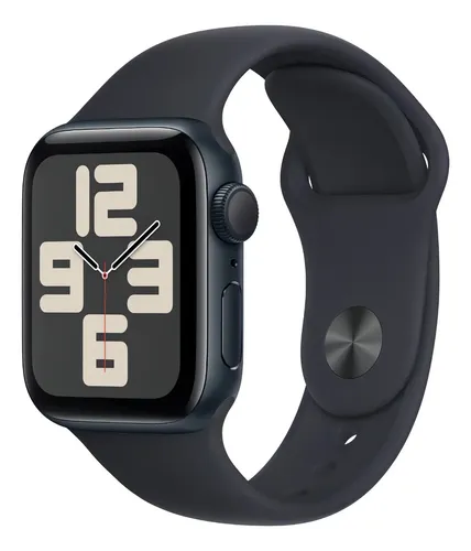 Apple Watch SE (2nd GEN) GPS • Caja de aluminio color medianoche de 40 mm • Correa deportiva color medianoche - M/L