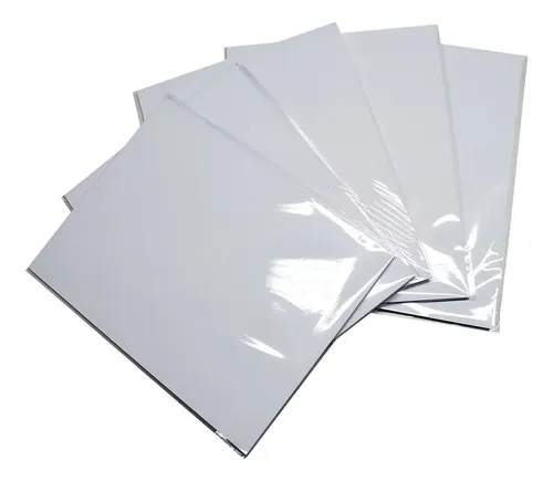Aldeaprint Papel Fotográfico Adhesivo Glossy Brillante Carta 90g 50 Hojas