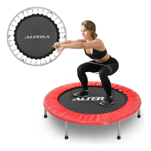 Trampolin Mini Brincolin Plegable Gimnasio Aerobico Color Rojo