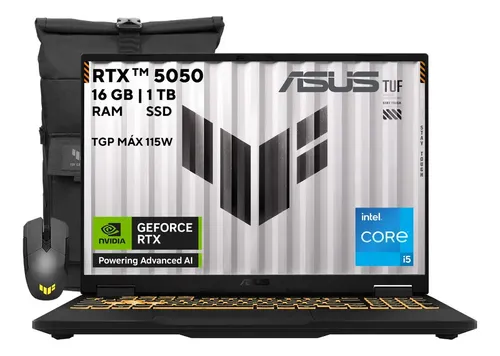 Laptop Tuf Gaming FX608JHR Rtx5050 1tb Mochila Y Mouse Asus