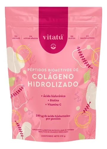 Vitatú | Colágeno Hidrolizado Con Ácido Hialurónico Sabor Sin sabor