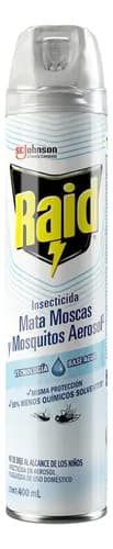 Insecticida en Aerosol Raid Mata Moscas y Mosquitos 400ml