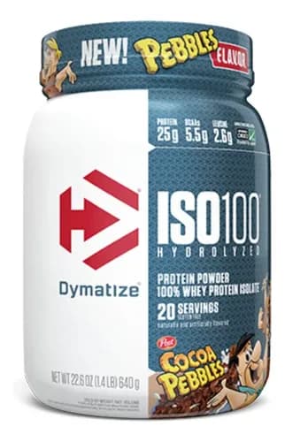 Suplemento Dymatize Whey ISO-100 Sabor Cocoa Pebbles de 640g Polvo