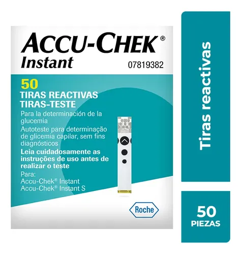 Tiras Reactivas Instant X50 Unidades Accu-chek Blanco