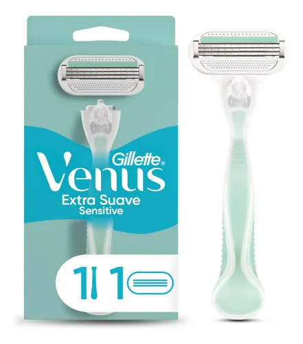 Rastrillo para Mujer Gillette Venus Extra Suave Sensitive con Aloe, para Piel Sensible 1 Ud