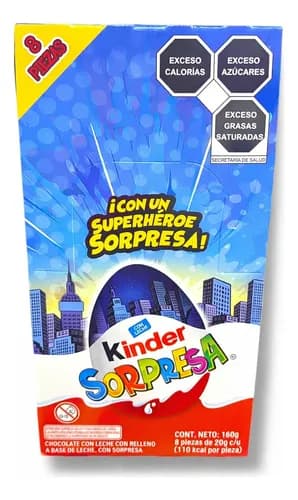Kinder Sorpresa Huevo De Chocolate Dc Playmobil 8pz 160g
