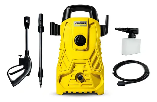 Lavadora compacta de alta presión Kärcher, 1500 psi, 1200 W, color amarillo,