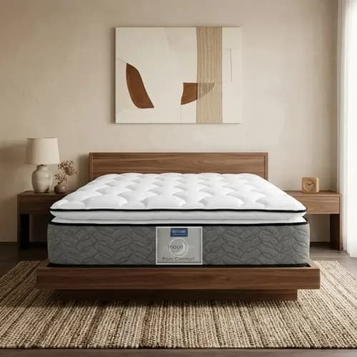 Colchón Individual Restonic Ortopédico Pillow Top | Resortes Continuos | 100x190 Cm | Anti Ácaros | Firmeza Media | Durable