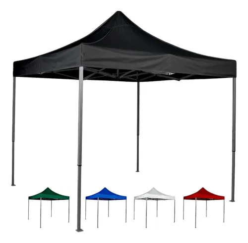 Carpa Toldo Plegable 3x3 Impermeable Y Reforzado Styrka Color Negro