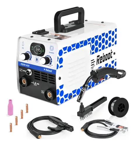 Reboot RBM1450 Soldador Inverter 3 en 1 Mig/Arc/Tig Portátil 145A