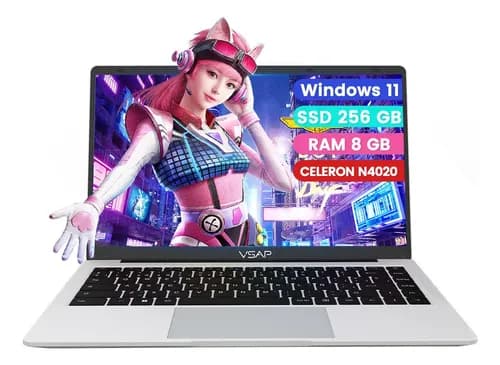 Laptop VSAP 14.1'' Intel Celeron N4020 8GB RAM 256GB SSD Windows 11 Pro