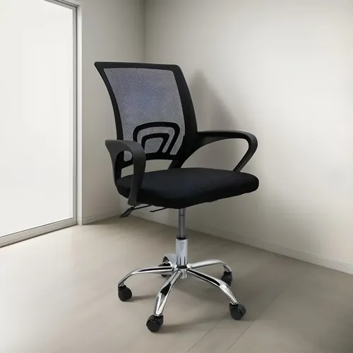 Silla Ejecutiva Oficina Despacho Ergonómica Escritorio Malla Negro Malla
