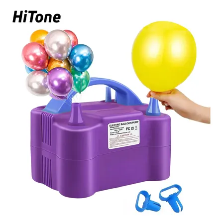 Bomba Eléctrica Para Inflar Globos Double Infladora Fiestas