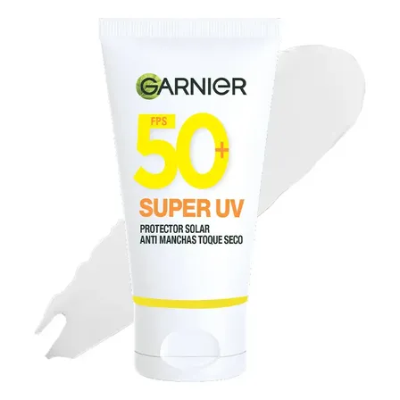 Garnier Super Uv Toque Seco Fps 50+ Protector Solar Efecto Mate, 40 Ml