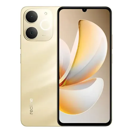 Celular Realme Note 70 4gb 256gb Smartphone Octa-core Chipse Batería 6000 Mah Con Cargador Ameicicano 6.74 '' Pantalla Versión México Nuevo Original Sellado De Fábrica Garantía Dorado