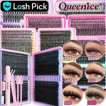 Kit De Extensiones De Pestanas 800pcs C/pegamento Capacidad