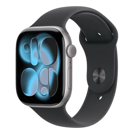 Apple Watch Series 11 Gps  Caja De Aluminio Gris Espacial De 46 Mm  Correa Deportiva Negra  M/l - Distribuidor Autorizado