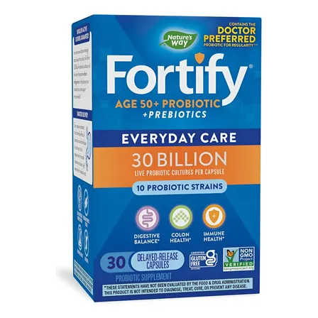 Nature's Way Fortify 30 Billion Probióticos 30 Cápsulas Sabor Sin Sabor