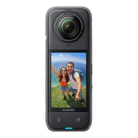 Cámara De Acción 360 8k Insta360 X4 Paquete Estándar, Impermeable, Vídeo Gran Angular 4k, Efecto De Palo Selfie Invisible, Protectores De Lente Extraíbles, Estabilizador Color Negro