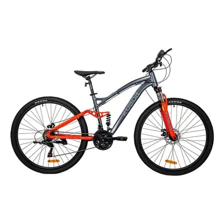 Bicicleta De Montaña Rodada 29 Doble Suspensión Kubor Mallory Color Gris Cuadro De Aluminio Componentes Shimano Frenos De Disco Velocidades Múltiples Y Diseño Para Terrenos Extremos Mtb Premium M