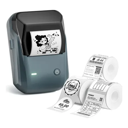Etiquetadora Niimbot B1, Impresora De Etiquetas Con 3 Rollos