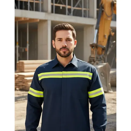 Camisola Para Trabajo Industrial De Mezclilla 10 Onzas