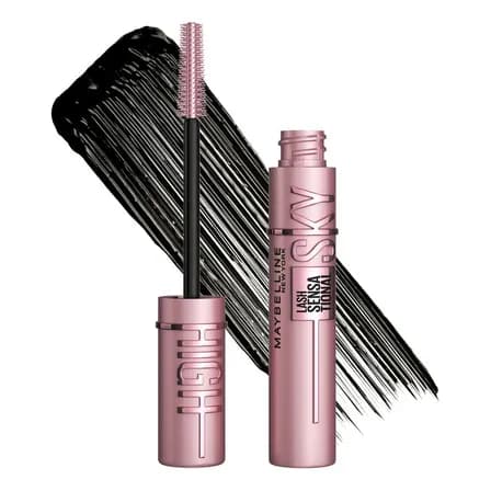 Maybelline Mascara De Pestañas Sky High A Prueba De Agua, Volumen 12h, Con Extracto De Bambú Very Black
