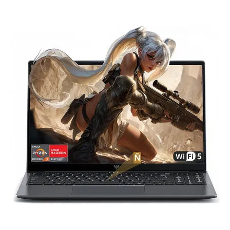 Laptop Games 15.6'' Amd Ryzen 3 4300u 16gb Ram 512gb Ssd Fhd Gris