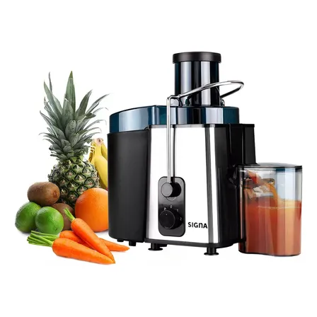 Extractor De Jugos Eléctrico 2 Velocidades Jarra 500ml 1000w Color Plateado