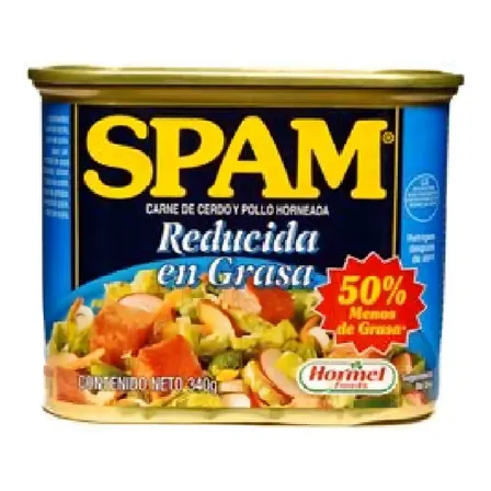 Carne De Cerdo Y Pollo Enlatado Spam Reducida En Grasa 340g