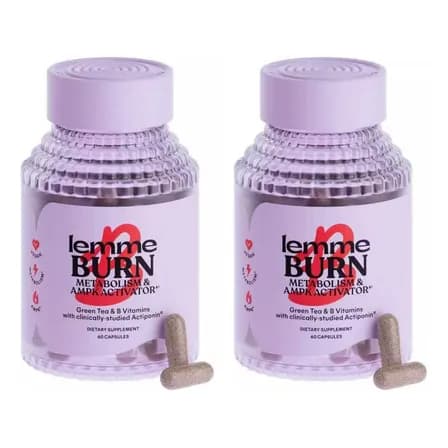 2pc Lemme Burn Activión Metabólica Hipolitica 60 Cápsulas Sin Sabor
