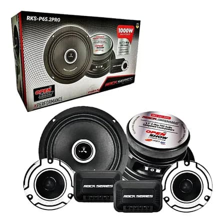 Set De Medios Rangos Rock Series Rks-p65.2pro 1000w Max 6.5 Color Negro