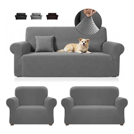 Funda Cubre Para Sillones Sala Sofá Protector Ajustable 3pzs