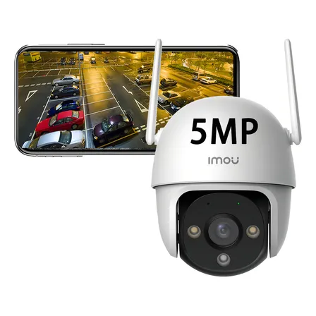 Cámara De Seguridad Exterior Imou Dk7 5mp Ip Wifi Con Alarma Color Blanco