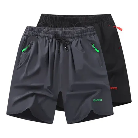 2 Pcs Short Cómodo Suelto Ejercicio Correr Gym Para Hombre