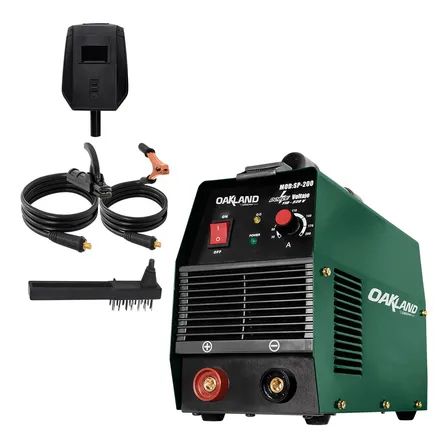 Soldadora Inverter Industrial 200a E6013/7018 Oakland Sp-200 Color Verde Frecuencia 60 Hz